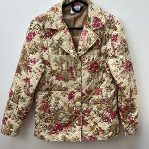 Vintage Quilted Toile Jacket